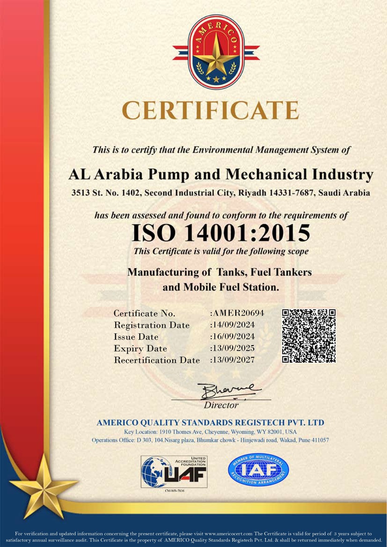 ISO 14001:2015 – نظام الإدارة البيئية